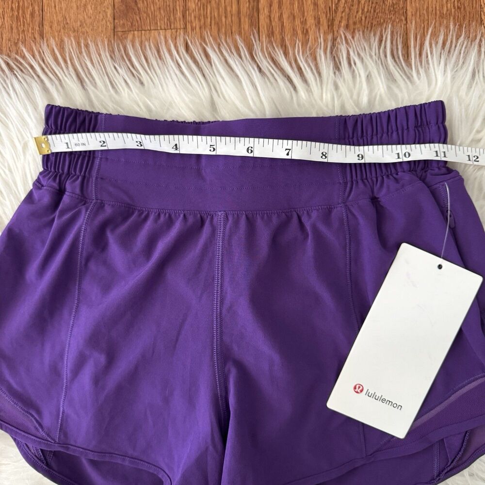 Lululemon Hotty Hot High Rise Shorts Women’s Sz 4 College Purple 2.5” Lined NWT - Picture 6 of 12